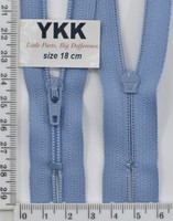 Блискавка спіраль №3 YKK Японія 18см (352) волошка