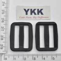 Рамка двощілинна YKK суперміцна шир 25мм чорна