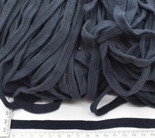 Шнур бавовна плоский шир 10мм т сін