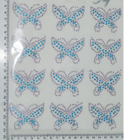 Стрази з покриттям (метелик дріб фіолет-12)