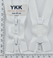 Блискавка трактор №5 YKK Японія разьемний на 2бег 85см біла