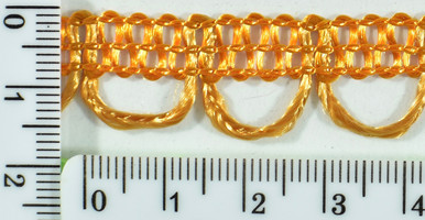 Тасьма петля шир 1,5 см т.оранж.