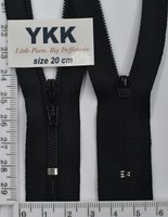 Блискавка 20см спіднично брючна № 3 YKK Японія CFC-36-DA-E-P12N чорна