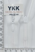 Блискавка спіраль №2 YKK Японія потайна нейлон 60см бел