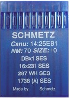 Голки DBX1 № 70 для прямострокових пром шв машин SCHMETZ Німеччина