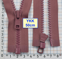 Блискавка трактор № 5 YKK Японія 50см  рожев фрез (882)