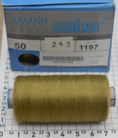 Нитка №50 (аналог 28\2) АМАNN Німеччина 500м суперякістні для шиття середнього,міцного