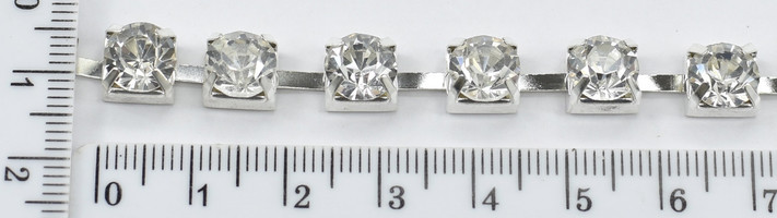 Стрази скло (ss30 = 6,5) на жёлезной стрічці Crystal уп = 9.2м