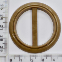 Пряжка під тасьму пластм шир=3.4 см св коричн