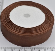 Стрічка атласна шир 25мм коричневий