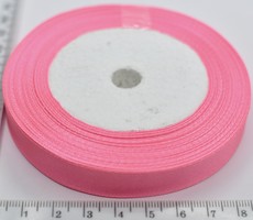 Стрічка атласна шир 12мм рожевий