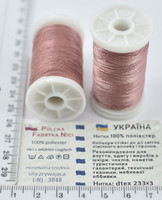 Нитка шкіра, взуття поліестер 233/3 100м Польща т троянд
