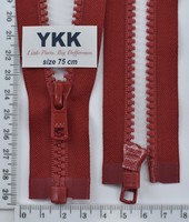 Блискавка трактор №5 YKK Японія разьемний 75см (519) т черв