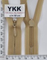 Блискавка спіраль №2 YKK Японія потайна нейлон 50см (893) болотний