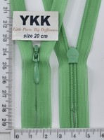 Блискавка спіраль №2 YKK Японія потайна нейлон 20см (538) зелен