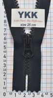 Блискавка 25см трактор №5 YKK Японія VSC-56-DALHD-e чорна