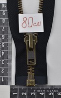 Блискавка метал оксид №8 YKK Японія 80см чорний (580)