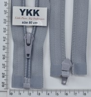 Блискавка спіраль №5 YKK Японія разьемний 80см (361) сірий