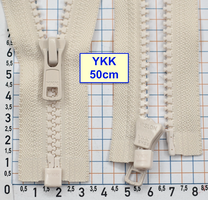 Блискавка трактор № 5 YKK Японія 50см світло бежев (1034)