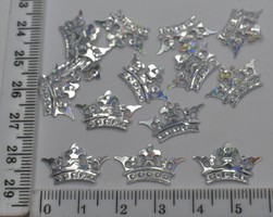 Паєтка корона 1.1* 2см 100гр серебро