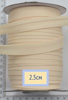 Коса бейка бавовна шир 25мм бл персик