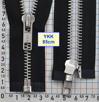 Блискавка 85см метал алюм № 5 YKK Японія чорний (1)