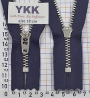 Блискавка метал джинсова № 4.5 сер звено YKK Японія 18см № 058 