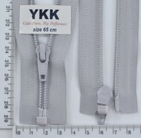 Блискавка YKK спіраль №5 разьемний 65см (154) св сірий