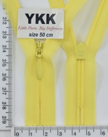 Блискавка спіраль №2 YKK Японія потайна нейлон 50см (504) жовтий
