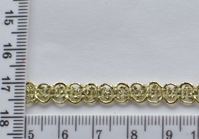 Тесьма парча шир 6мм №8149 св. золото