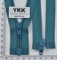 Блискавка спіраль №5 YKK Японія разьемний 80см (906) бірюза