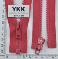 Блискавка трактор №5 YKK Японія разьемний 75см (283) нас рожевий