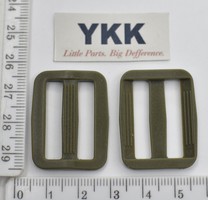 Рамка двощілинна YKK суперміцна шир 25мм хакі