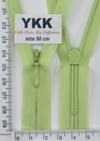 Блискавка спіраль №2 YKK Японія потайна нейлон 50см (041) св салат