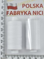 Нитка поліестер армовані № 40/2=№80  400ярд Польща біла