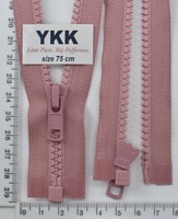 Блискавка трактор №5 YKK Японія разьемний 75см (214) гр розов