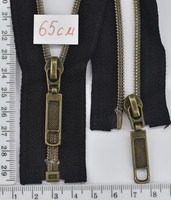 Блискавка спіральна №5 разьемна 65см чорна