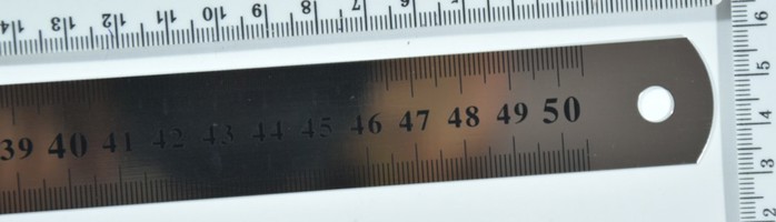 Лінійка метал довжина 50см