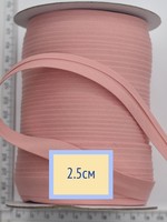 Коса бейка бавовна шир 25мм рожево- персик
