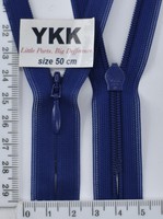 Блискавка спіраль №2 YKK Японія потайна нейлон 50см (067) т синій