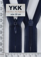 Блискавка спіраль №2 YKK Японія потайна нейлон 20см (058) т синій