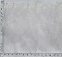 Перо 10-15см на тасьмі біле
