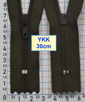 Блискавка 30см спіральна №3 YKK Японія темн хакі (760)