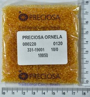 Бісер PRECIOSA №10 / 0 прозорого №10050 пакет 50 грам