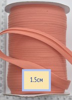 Коса бейка бавовна шир 15мм нас. персик