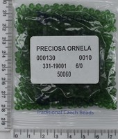 Бісер PRECIOSA №6 / 0 прозорого №50060 пакет 50 грам