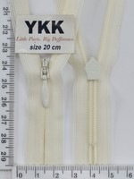 Блискавка спіраль №2 YKK Японія потайна нейлон 20см (121) кремовий