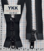 Блискавка 80см трактор №5 YKK VSMR-5-DA-DAG3-E-P14N чорна