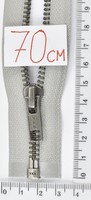 Блискавка метал №5 YKK Японія 70см сер
