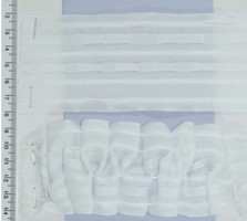 Тасьма шторна х / б + п / е середня шир 6см на 4 нитки вафелька с 705